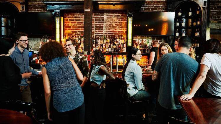 People in a bar