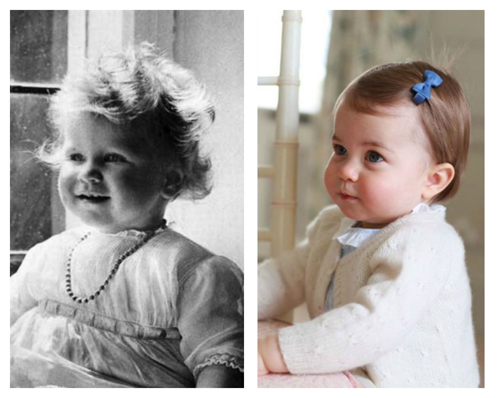 Princess Charlotte and Queen Elizabeth Look Alike