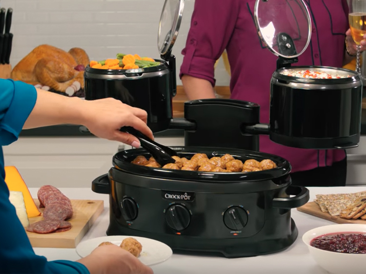 New 3-in-1 Crock-Pot Can Cook a Main Dish and Two Sides at the