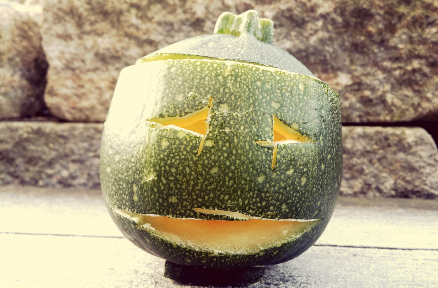 alternativa al jackolantern de calabacín de calabaza