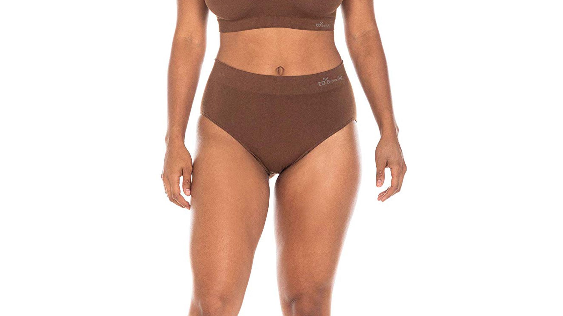 ASIMOON Tummy Control Seamless Underwear High Waisted Cotton Bikini Panties  for Women No Muffin Cheeky Panty at  Women's Clothing store
