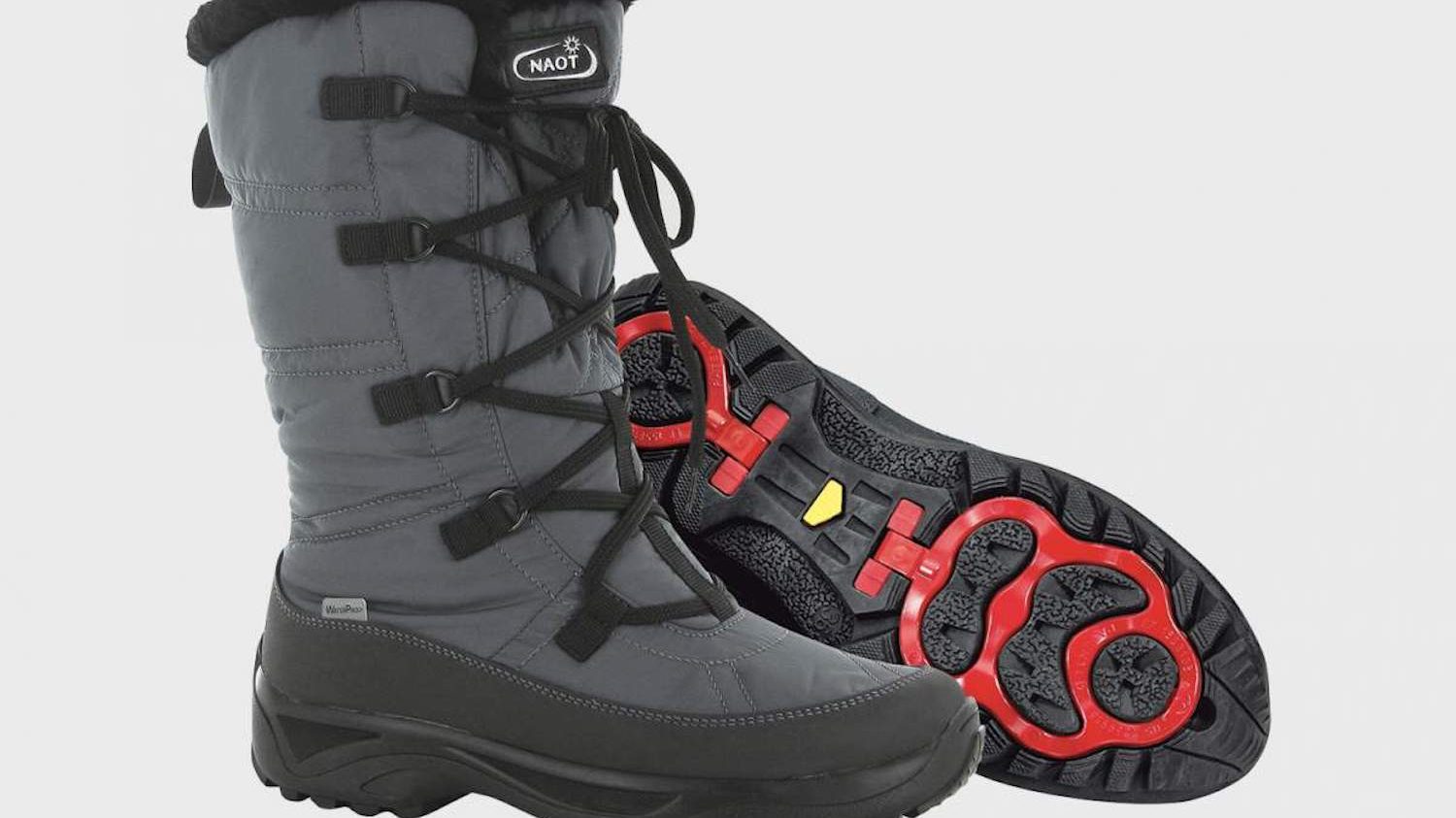 boots with built in ice grippers