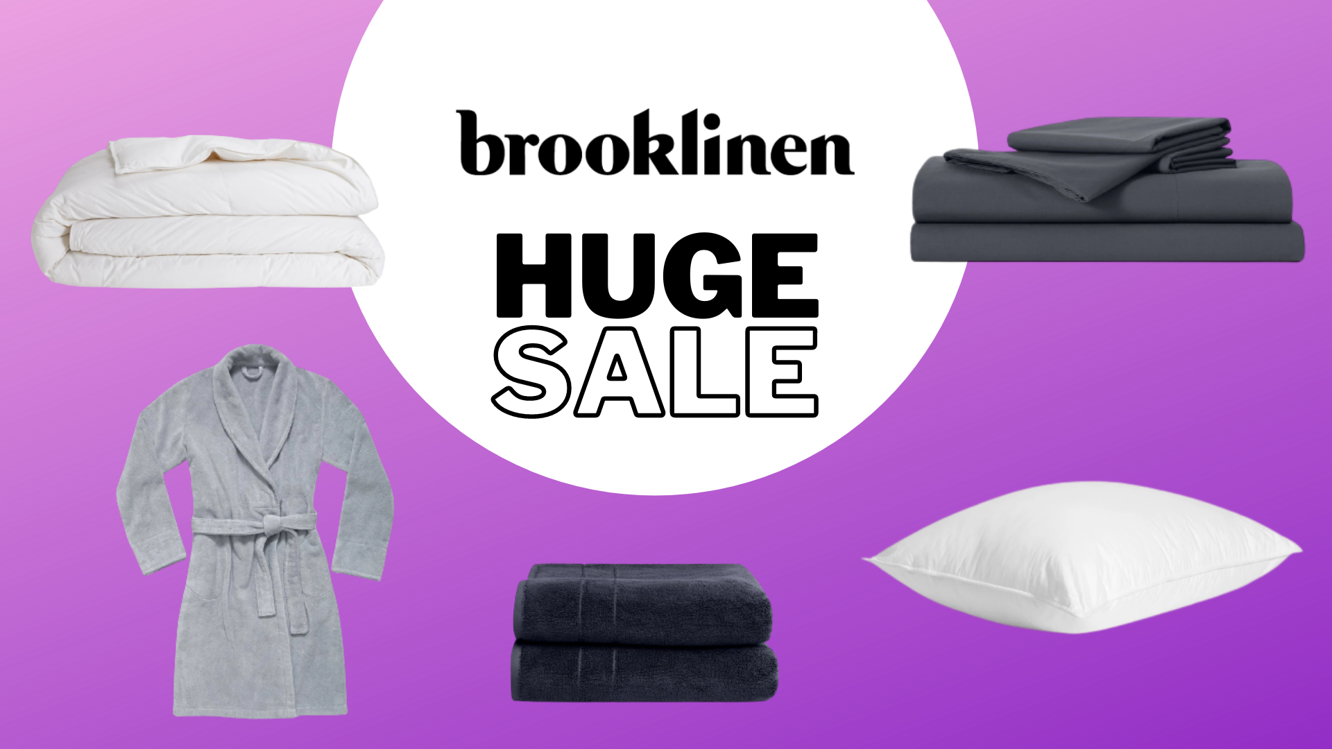 Soft & Absorbent Bath Sheet & Hand Towel Bundle in Black by Brooklinen - Holiday Gift Ideas