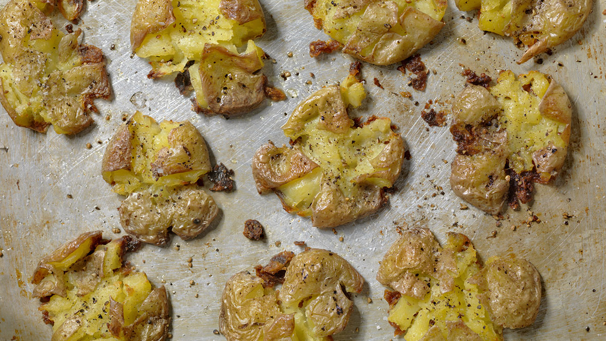 TikTok's Crispy Smashed Potatoes Recipe with Photos