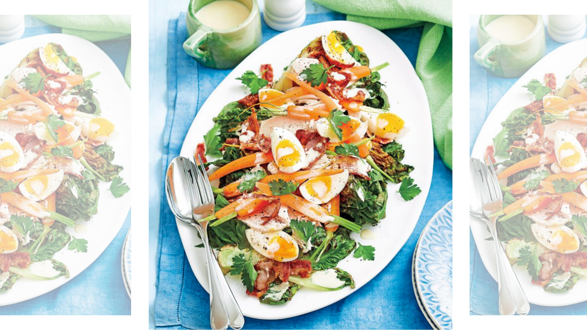 grilled romaine and ranch Cobb salad