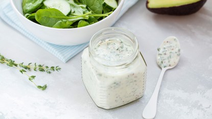 Creamy, 2-ingredient homemade salad dressing