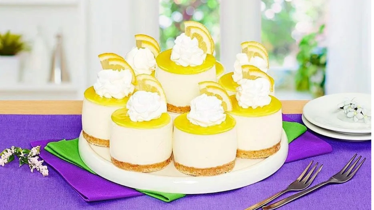 Crustless baked lemon cheesecake recipe