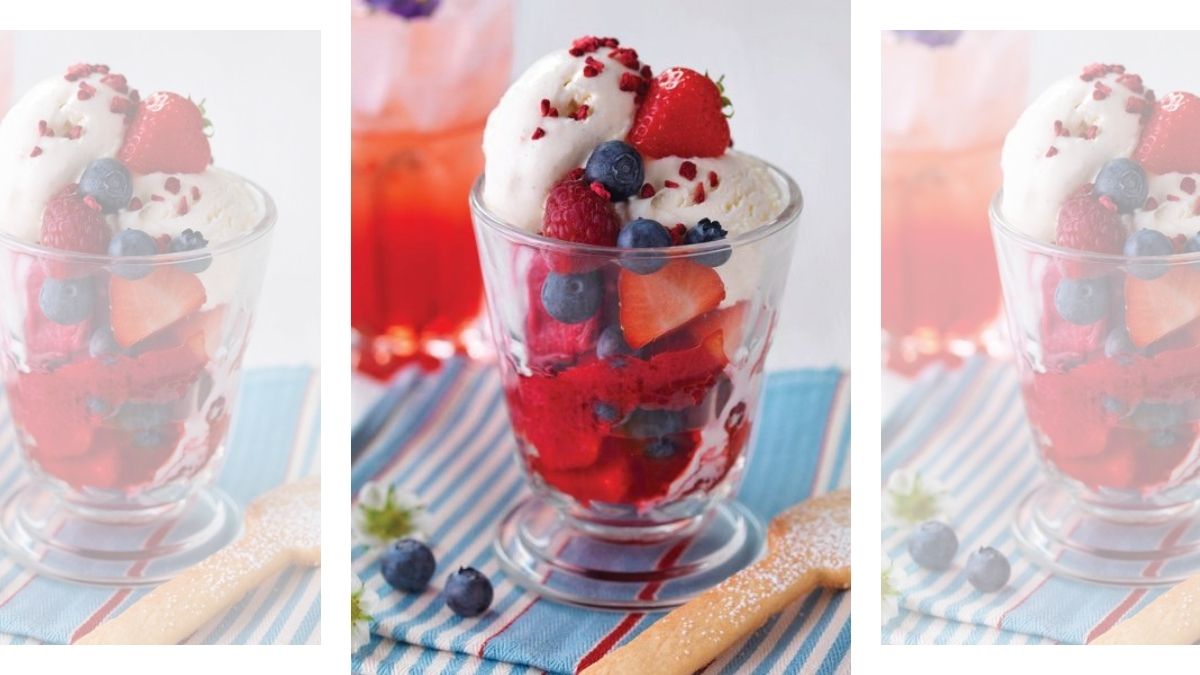 berries and ice cream parfaits recipe