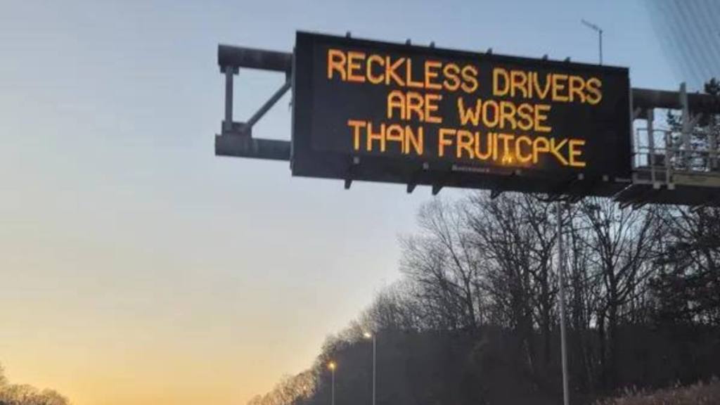 Drivers are worse than fruit cake (Funny road signs )