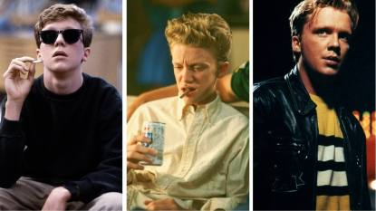 Anthony Michael Hall in 'The Breakfast Club' (1985), 'Sixteen Candles' (1984) and 'Edward Scissorhands '(1990)