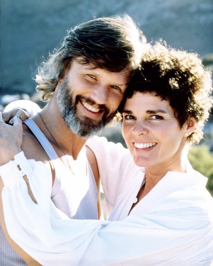 American actors Kris Kristofferson and Ali MacGraw in a promotional portrait for 'Convoy', directed by Sam Peckinpah, 1978