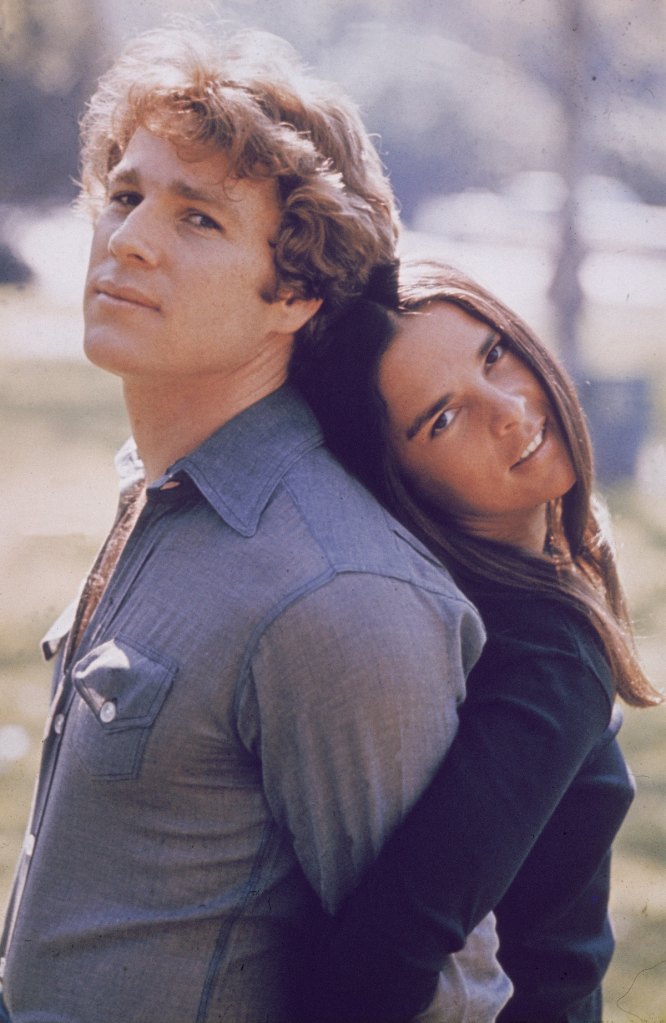 Ali MacGraw and Ryan O'Neal in 'Love Story' 1970