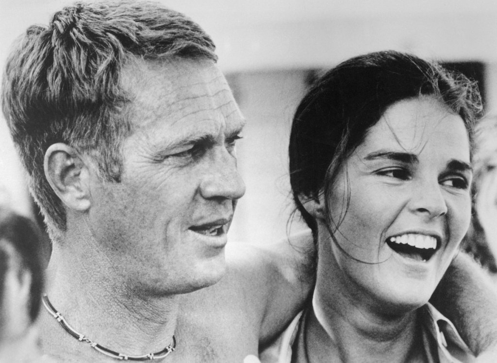 Steve McQueen and Ali McGraw in a scene from the 1972 movie "The Getaway."