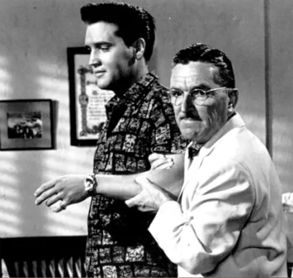 Elvis Presley and Howard McNear