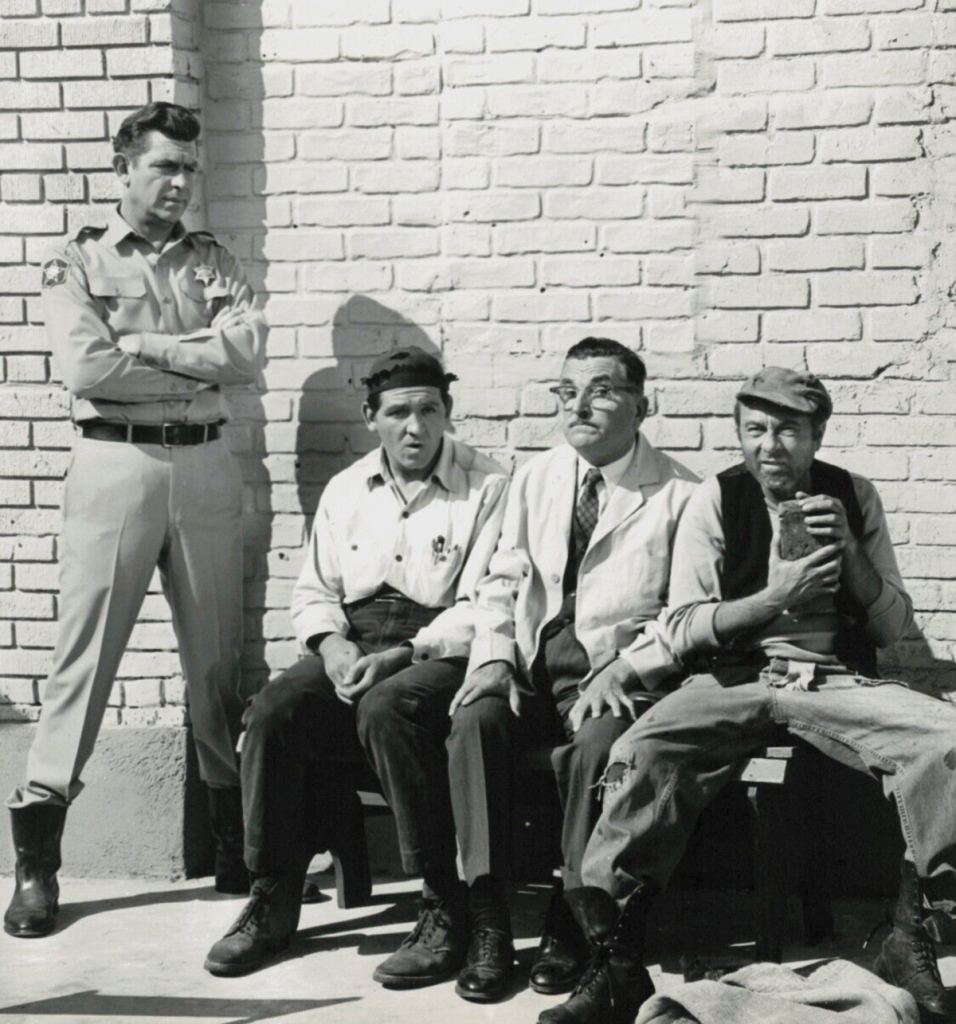 Andy Griffith, George Lindsey, Howard McNear and Howard Morris, 1962