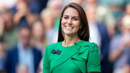 Kate Middleton in green dress at Wimbledon