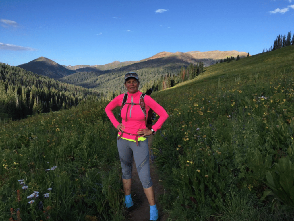 Kim Alexis hiking