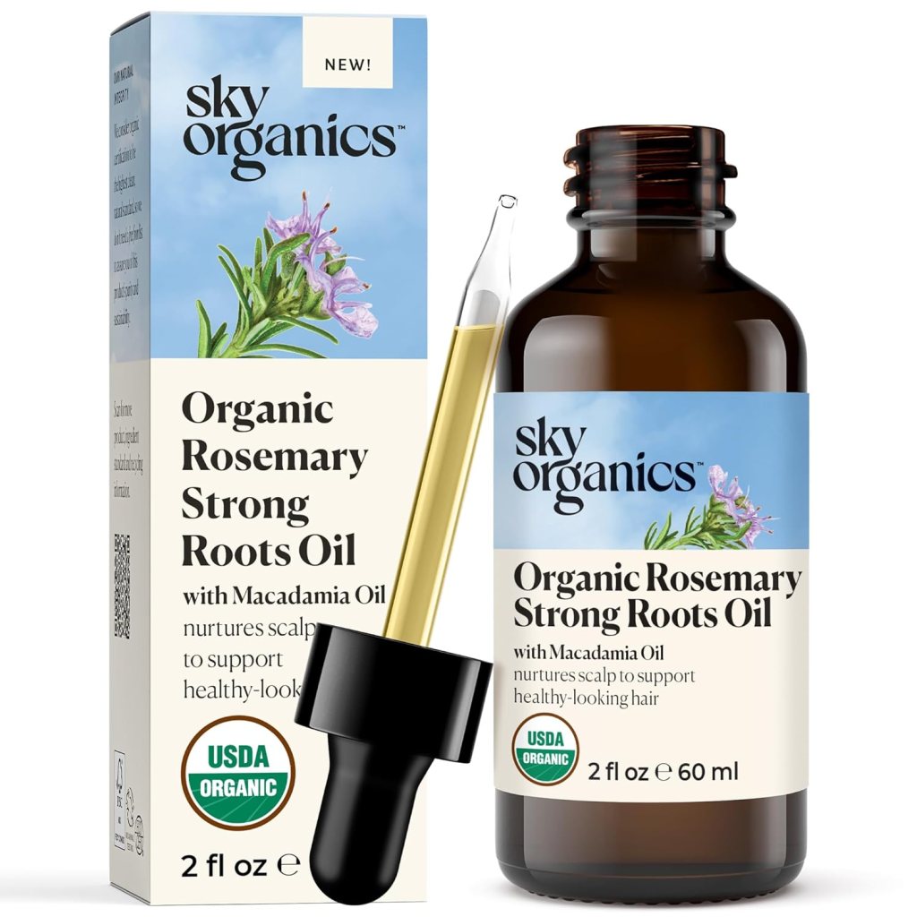 Sky Organics Organic Rosemary Strong Roots Oil, one of the best products that work like minoxidil