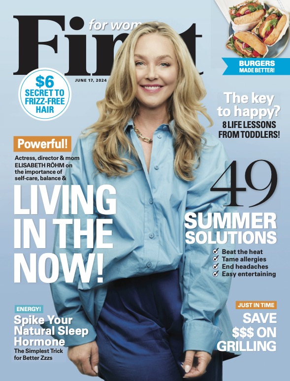 Elisabeth Rohm on the cover of 'FIRST for Women'